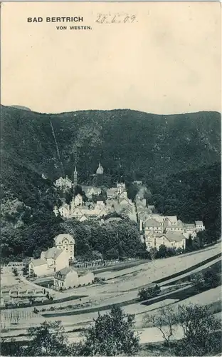 Ansichtskarte Bad Bertrich Panorama Ansicht von Westen 1909/1908
