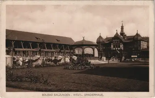 Ansichtskarte Bad Salzungen WESTL. GRADIERHAUS Gradierwerk 1920/1916