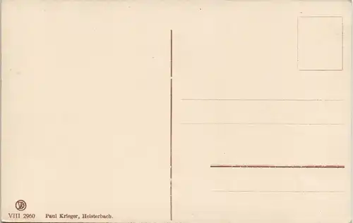 Ansichtskarte Oberdollendorf Hund auf Wiese vor Kloster Heisterbach 1910