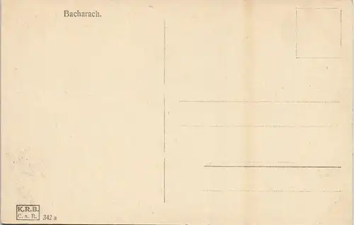 Ansichtskarte Bacharach Rhein (Fluss) Panorama-Ansicht 1910