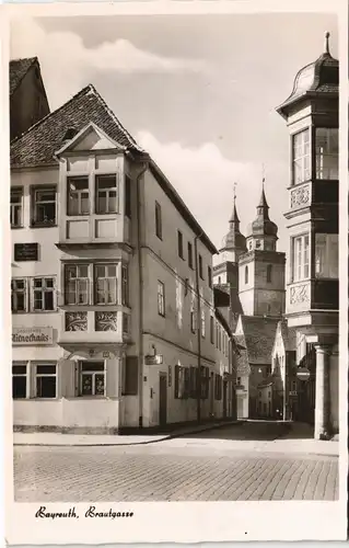 Ansichtskarte Bayreuth Brautgasse 1962