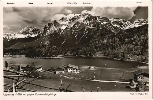 Ansichtskarte Mittenwald Lautersee - Stadt 1962