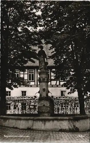 Ansichtskarte Königsberg Regiomontanusbrunnen a. d. Marktplatz 1961