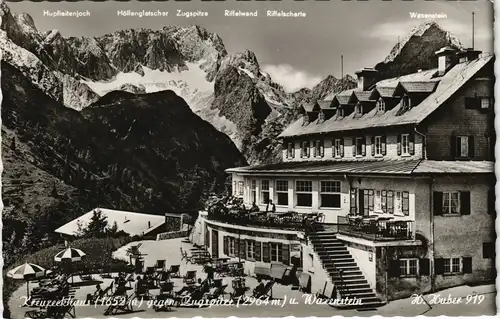 Ansichtskarte Garmisch-Partenkirchen Adolf-Zoeppritz-Haus - Kreuzeckhaus 1970