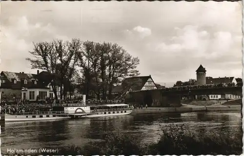 Ansichtskarte Holzminden Stadt, Dampfer 1962
