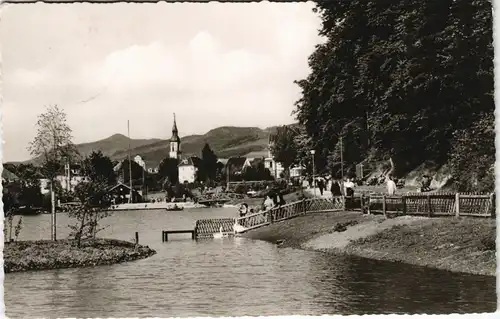 Waldkirch (Schwarzwald Breisgau) Stadtrainsee in den Kuranlagen 1960