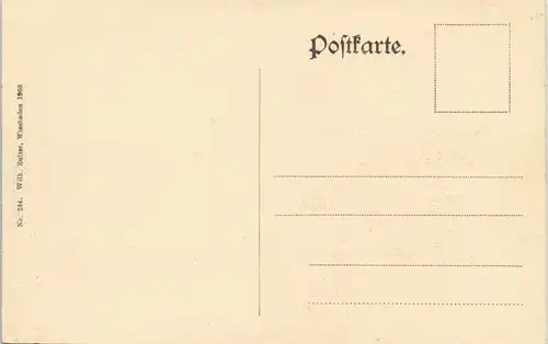 Ansichtskarte Wiesbaden Partie am Kochbrunnen color Ansicht 1908