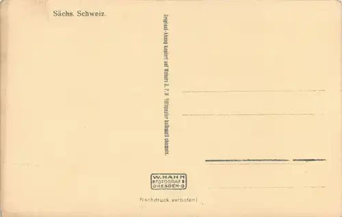 Ansichtskarte Rathen Eingang zum Amselgrund 1931 Walter Hahn:653