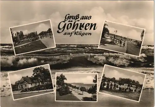 Göhren (Rügen) Stadtteilansichten, Ostseee, DDR Mehrbildkarte 1965