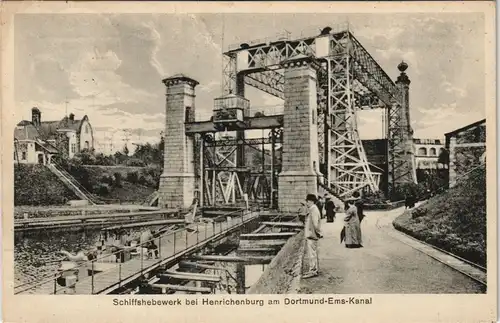 Henrichenburg-Castrop-Rauxel Schiffshebewerk am Dortmund-Ems-Kanal 1931