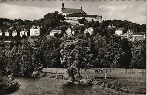 Ansichtskarte Fulda Panorama-Ansicht Blick v.d. Fulda zum Frauenberg 1960