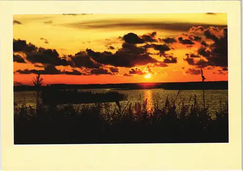 .Mecklenburg-Vorpommern Sonnenuntergang am Meer (vermutlich Ostsee) 2000