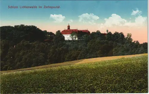 Lichtenwalde-Niederwiesa Schloß Lichtenwalde im Zschopautal Zschopau Tal 1910