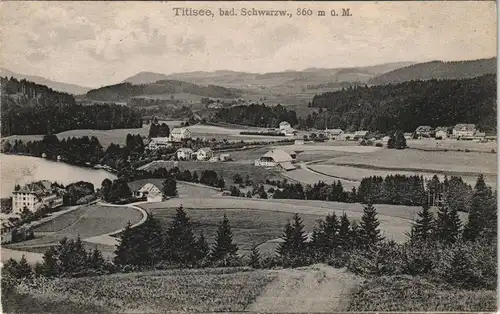 Ansichtskarte Titisee Panorama-Ansicht Ortsansicht (Schwarzwald) 1916