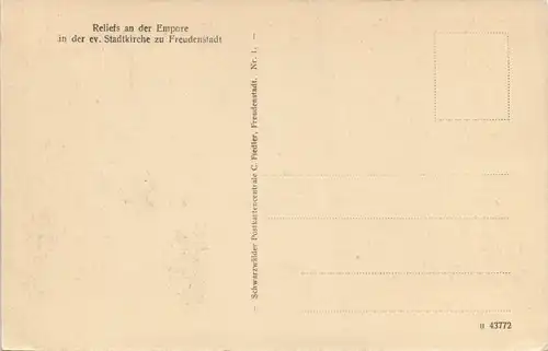 Freudenstadt Evangelische Stadtkirche "Schöpfung u. Maria Verkündung" 1920