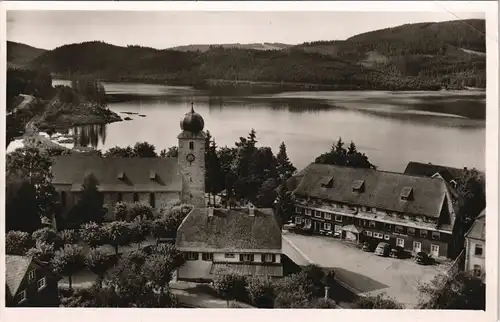 Schluchsee Panorama Blick mit Hotel Schiff, Inh. Karl Hilss 1940