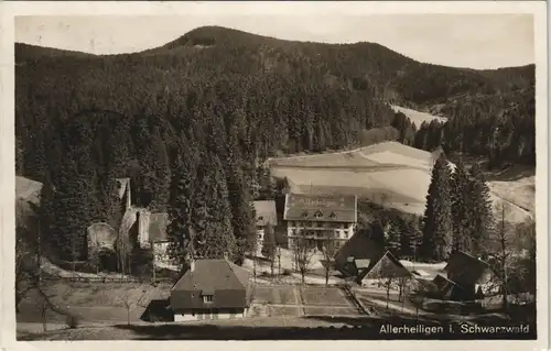 Allerheiligen Panorama Ortsansicht (Vogelschau-Perspektive) 1932