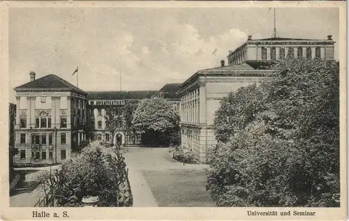 Halle (Saale) Universität Gesamtansicht Bauwerk & Seminar 1930