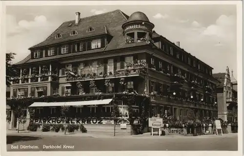 Ansichtskarte Bad Dürrheim Parkhotel Kreuz 1932