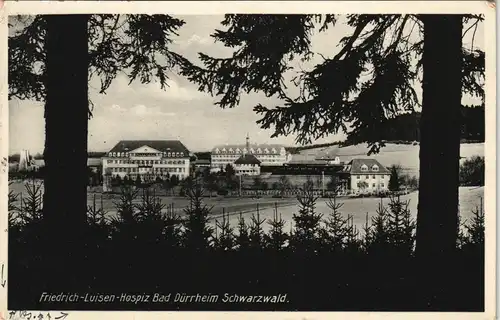 Ansichtskarte Bad Dürrheim Fruedrich Luisen Hospiz 1931