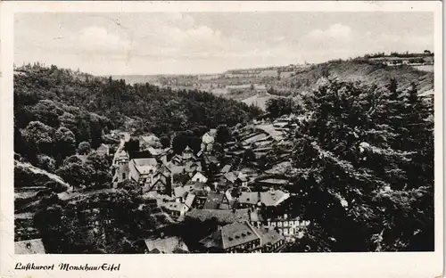 Ansichtskarte Monschau/Eifel Montjoie Panorama-Ansicht Totalansicht 1952