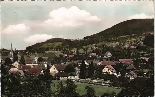 Ansichtskarte Sasbachwalden Panorama Ortsblick 1958
