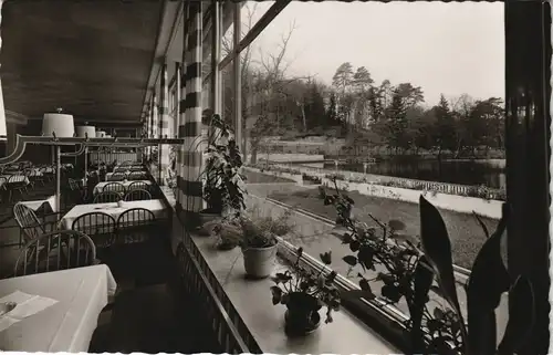 Ansichtskarte Kaiserslautern SEE-TERRASSEN-HOTEL Gelterswoog (Pfalz) 1960
