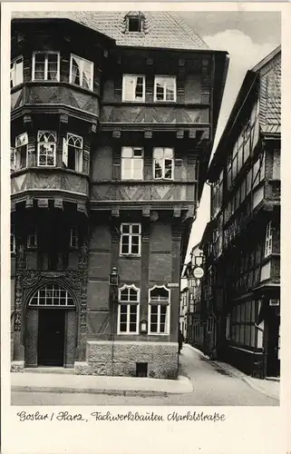 Ansichtskarte Goslar Marktstraße, Fachwerkbauten 1950