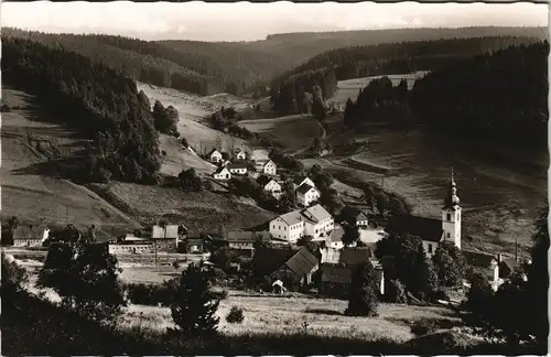 Ansichtskarte Warmensteinach Panorama-Ansicht von Oberwarmensteinach 1965