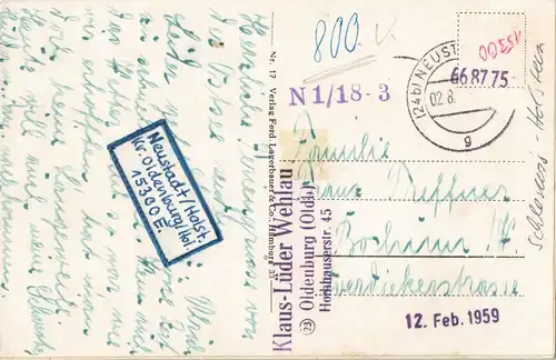 Neustadt (Holstein) Gruss-Aus-Mehrbildkarte mit Hafen Ansichten 1959