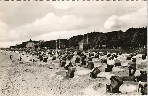 Ansichtskarte Wyk (Föhr) Strand Nordsee Strandleben 1960