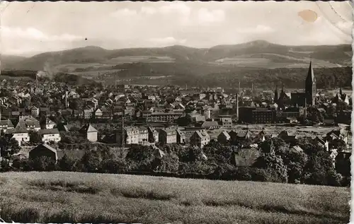 Ansichtskarte Neheim-Hüsten-Arnsberg Panorama-Ansicht 1956