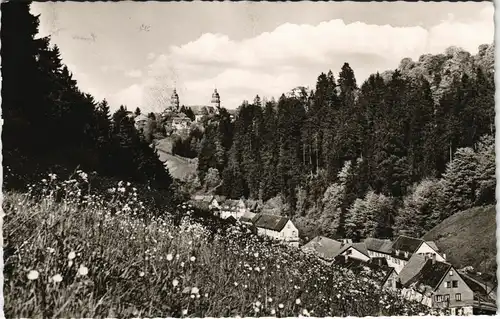 Freudenstadt Fernansicht & Teilansicht mit Wohnhäusern im Tal 1980/1970