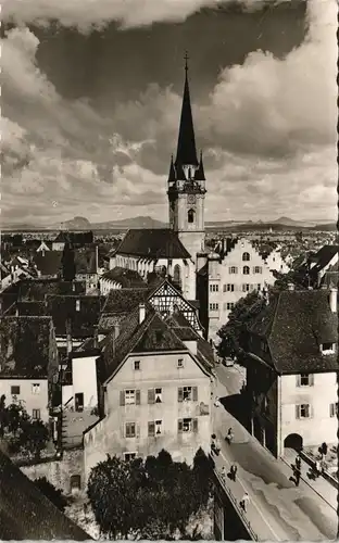 Ansichtskarte Radolfzell am Bodensee Panorama-Ansicht mit Hegau-Bergen 1962
