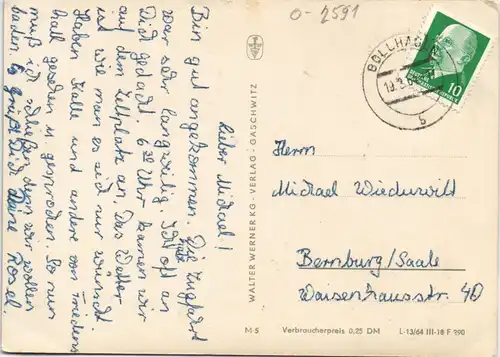Ansichtskarte Dierhagen DDR Mehrbild-AK 3 Fotos, "Sonnenschein-Karte" 1964