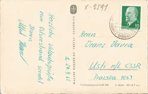 Ansichtskarte Dierhagen DDR Mehrbildkarte div. Ansichten, Ortsmotive 1962