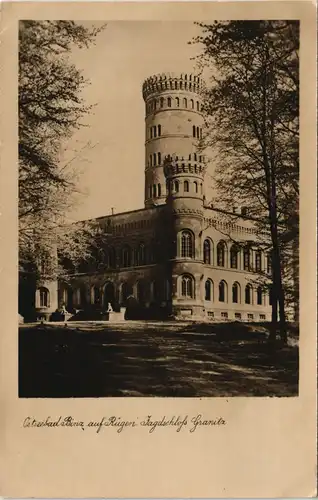 Ansichtskarte Binz (Rügen) Jagdschloss Granitz Photo-Handabzug 1930