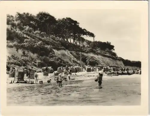 Sammelkarte Nienhagen Strand Steilufer Badestrand 1956