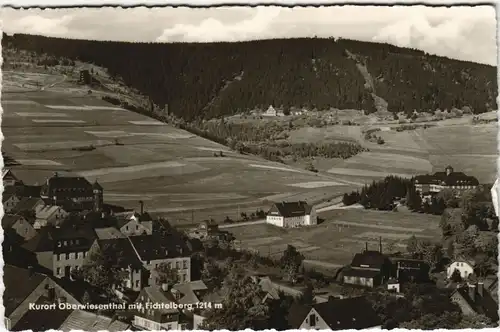 Ansichtskarte Oberwiesenthal Panorama-Ansicht mit Fichtelberg 1960
