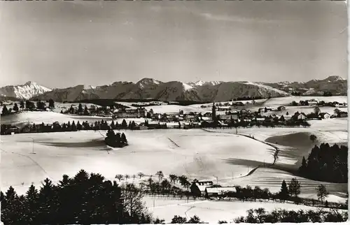 Ansichtskarte Scheidegg Panorama Ansicht im Winter 1971