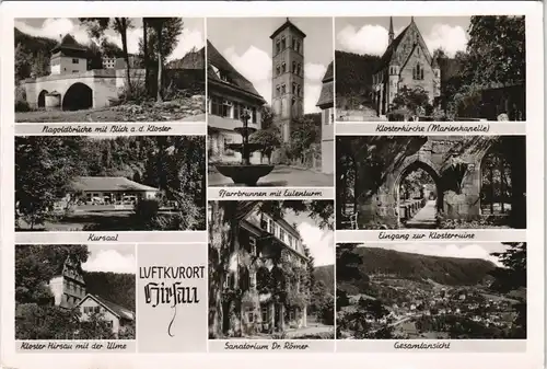 Ansichtskarte Hirsau-Calw Mehrbildkarte mit Ortsansichten 1960