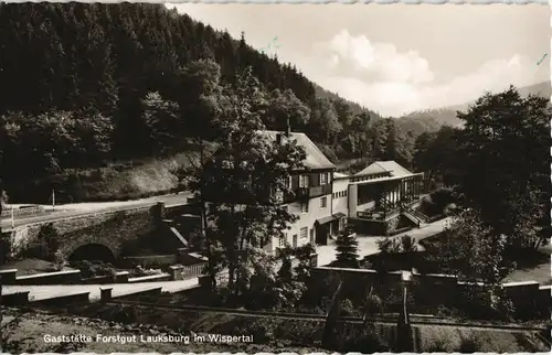 Ansichtskarte Wispertal Gaststätte Forstgut Lauksburg im Wispertal 1960