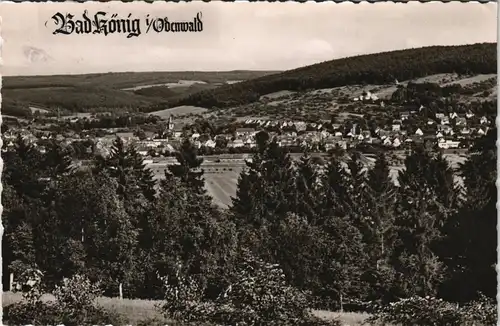 Ansichtskarte Bad König Panorama-Ansicht Totale 1960