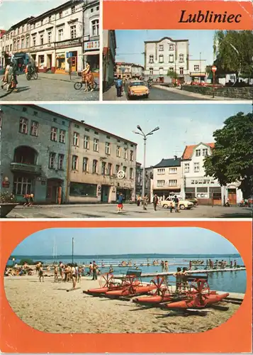 Lublinitz Lubliniec Mehrbildkarte Strassen, Gebäude & Plätze 1977