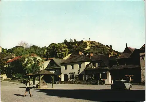 Postcard Kazimierz Dolny Fragment Rynku, Strasse Auto, Ortsansicht 1966