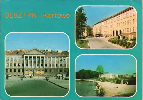 Postcard Allenstein Olsztyn MB - Kortowo 1985