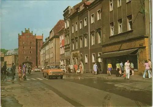 Postcard Allenstein Olsztyn Ulica Staromiejska 1973