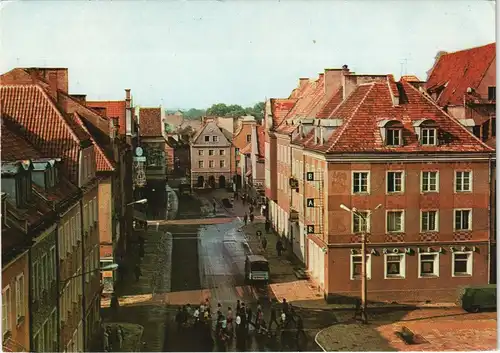 Postcard Allenstein Olsztyn Ulica Staromiejska 1970