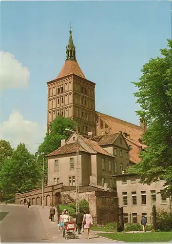 Postcard Allenstein Olsztyn Straße - Gotycka katedra z XIV-XVI w. 1977