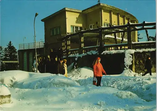 Postcard Krynica-Zdroj Krynica Górska Bahnstation 1977